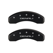 Load image into Gallery viewer, MGP 4 Caliper Covers Engraved Front & Rear Denali Red finish silver ch Caliper Covers MGP