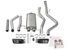 Load image into Gallery viewer, aFe MACH Force-Xp 3in CB SS Dual Exhaust w/Black Tips 09-16 GM Silverado/Sierra 4.3L/4.8L/5.3L Catback aFe