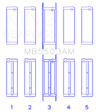 Load image into Gallery viewer, King Ford V8 351ci 5.8L 16v Crankshaft Main Bearing Set (Set of 5) Bearings King Engine Bearings