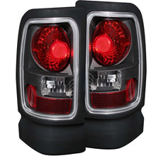 Load image into Gallery viewer, ANZO 1994-2001 Dodge Ram Taillights Black Tail Lights ANZO