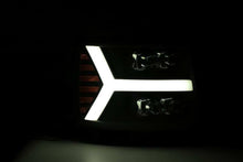 Load image into Gallery viewer, AlphaRex 07-13 Chevy 1500HD NOVA LED Proj Headlights Plank Style Matte Blk w/Activ Light/Seq Signal Headlights AlphaRex