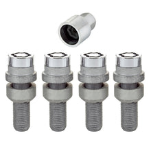 Load image into Gallery viewer, McGard Wheel Lock Bolt Set - 4pk. (Radius Seat) M14X1.5 / 17mm Hex / 28.2mm Shank Length - Chrome Wheel Bolts McGard