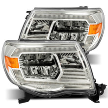 Load image into Gallery viewer, AlphaRex 05-11 Toyota Tacoma LUXX Crystal Headlights Plank Style Chrome w/Activation Light/DRL Headlights AlphaRex