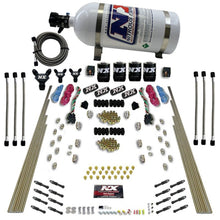 Load image into Gallery viewer, Nitrous Express 8 Cyl Dry Direct Port Dual Stage 4 Solenoids Nitrous Kit (200-600HP) w/10lb Bottle Nitrous Systems Nitrous Express