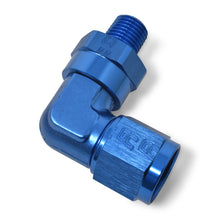 Load image into Gallery viewer, Russell Performance -12 AN 90 Degree Female to Male 3/4in Swivel NPT Fitting Fittings Russell