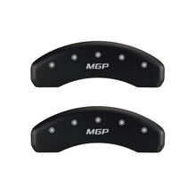 Load image into Gallery viewer, MGP 4 Caliper Covers Engraved Front & Rear MGP Red finish silver ch Caliper Covers MGP