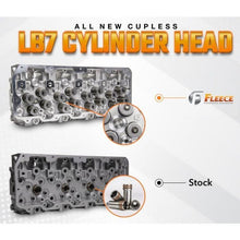 Load image into Gallery viewer, Fleece Performance 01-04 GM Duramax LB7 Freedom Cylinder Head w/Cupless Injector Bore (Pssgr Side) Heads Fleece Performance