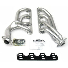 Load image into Gallery viewer, JBA 65-73 Ford Mustang 351W SBF w/T-5/Cable Clutch 1-5/8in Primary Silver Ctd Mid Length Header Headers & Manifolds JBA