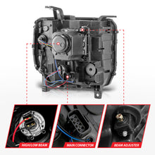 Load image into Gallery viewer, ANZO 14-15 GMC Sierra 1500/2500HD/3500HD Plank Style Projector Headlight - Chrome Housing Headlights ANZO