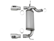 Load image into Gallery viewer, aFe Rebel Series 2.5in 409 SS Axle-Back Exhaust w/Polished Tips 07+ Jeep Wrangler (JK) V6 3.6L/3.8L Axle Back aFe