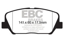 Load image into Gallery viewer, EBC 12-15 Hyundai Veloster 1.6 Turbo Yellowstuff Front Brake Pads Brake Pads - Performance EBC