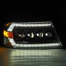 Load image into Gallery viewer, AlphaRex 04-08 Ford F-150 (No 2004 Heritage) NOVA-Series LED Proj HL Chrome w/Actv Light / Seq. Sig Headlights AlphaRex
