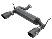 Load image into Gallery viewer, aFe Rebel Series 2.5in 409 SS Axle-Back Exhaust w/ Black Tips 2007+ Jeep Wrangler (JK) V6 3.6L/3.8L Axle Back aFe