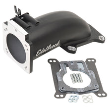 Load image into Gallery viewer, Edelbrock Ultra Low Profile Intake Elbow 90mm Throttle Body to Square-Bore Flange Black Finish Throttle Bodies Edelbrock