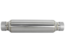Load image into Gallery viewer, aFe MACH Force-Xp 304 Stainless Steel Resonator 2.5in Inlet/Outlet x 4in Dia x 15in Body x 19in L X Pipes aFe
