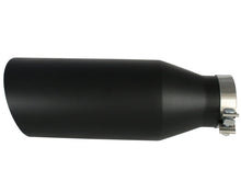 Load image into Gallery viewer, aFe MACHForce XP Exhausts Tips SS-304 EXH Tip 4In x 7Out x 18L Bolt-On (blk) Catback aFe