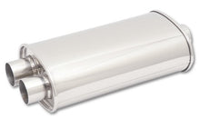 Load image into Gallery viewer, Vibrant StreetPower Oval Muffler 5in x 9in x 15in - 3in inlet/Dual Outlet (Center In - Dual Out) Muffler Vibrant