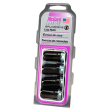 Load image into Gallery viewer, McGard SplineDrive Lug Nut (Cone Seat) 1/2-20 / 1.60in. Length (4-Pack) - Black (Req. Tool) Lug Nuts McGard