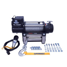 Load image into Gallery viewer, Superwinch 11500 LBS 12V DC 3/8in x 84ft Steel Rope Tiger Shark 11500 Winch Winches Superwinch