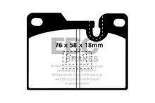 Load image into Gallery viewer, EBC 79-88 Porsche 924 2.0 Turbo Yellowstuff Rear Brake Pads Brake Pads - Performance EBC