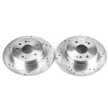 Load image into Gallery viewer, Power Stop 02-04 Honda CR-V Rear Evolution Drilled & Slotted Rotors - Pair Brake Rotors - Slot & Drilled PowerStop