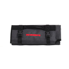 Load image into Gallery viewer, Go Rhino XVenture Gear Tool Roll Large (7x7in. Closed) 12oz Waxed Canvas - Black Cargo Boxes & Bags Go Rhino
