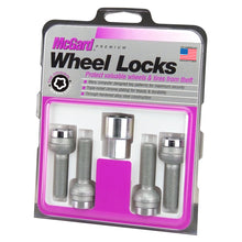 Load image into Gallery viewer, McGard Wheel Lock Bolt Set - 4pk. (Radius Seat) M14X1.5 / 17mm Hex / 26.7mm Shank Length - Chrome Wheel Bolts McGard