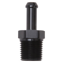 Load image into Gallery viewer, Edelbrock Hose Fittings Straight 1/2In NPT to 3/8In Barb Black Anodize Fittings Edelbrock