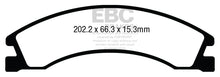 Load image into Gallery viewer, EBC 08+ Ford Econoline E150 4.6 Yellowstuff Rear Brake Pads Brake Pads - Performance EBC