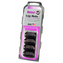 Load image into Gallery viewer, McGard Hex Lug Nut (Cone Seat) 1/2-20 / 13/16 Hex / 1.5in. Length (4-Pack) - Black Lug Nuts McGard