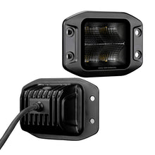 Load image into Gallery viewer, Go Rhino Xplor Blackout Series Cube LED Flood Light Kit (Flush Mount) 3x3 - Blk (Pair) Light Bars & Cubes Go Rhino