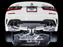 Load image into Gallery viewer, AWE Tuning 2019+ BMW M340i (G20) Resonated Touring Edition Exhaust - Quad Chrome Silver Tips Catback AWE Tuning