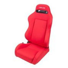 Load image into Gallery viewer, NRG Sport Seats (Pair) Type-R Cloth w/NRG Logo - Red w/Red Stitch Reclineable Seats NRG