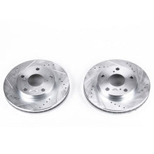 Load image into Gallery viewer, Power Stop 92-01 Toyota Camry Front Evolution Drilled & Slotted Rotors - Pair Brake Rotors - Slot & Drilled PowerStop