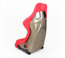 Load image into Gallery viewer, NRG FRP Bucket Seat ULTRA Edition - Large (Red Alcantara/Gold Glitter Back) Race Seats NRG