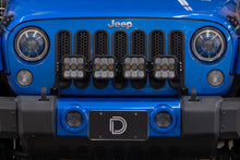 Load image into Gallery viewer, Diode Dynamics Jeep JK SS5 4-Pod CrossLink Grille Lightbar Kit Pro - White Combo Light Bars & Cubes Diode Dynamics