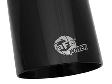Load image into Gallery viewer, aFe MACH Force-Xp Univ 304 SS Double-Wall Clamp-On Exhaust Tip - Black - 3in Inlet - 4.5in Outlet Tips aFe