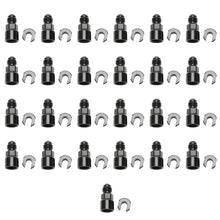 Load image into Gallery viewer, Russell Performance Adapter -6 AN Male to 5/16in Quick Disconnect Female Screw - Black (Bulk Pkg 25) Fittings Russell