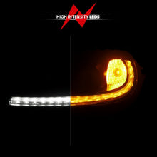 Load image into Gallery viewer, ANZO 05-13 Chevrolet Corvette Projector Headlights w/switchback & Sequential LED - Black Amber Headlights ANZO