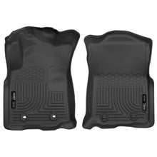 Load image into Gallery viewer, Husky Liners 2016 Toyota Tacoma w/ Auto Trans WeatherBeater Front Black Floor Liners Floor Mats - Rubber Husky Liners