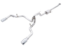 Load image into Gallery viewer, AWE 0FG 21+ Ford F150 Dual Split Rear Exhaust - 5in Chrome Silver Tips Catback AWE Tuning