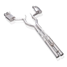 Load image into Gallery viewer, Stainless Works 18+ Ford Mustang GT 3in Legend 304SS Catback w/ H-Pipe Quad Polished Tips (No Valve) Catback Stainless Works