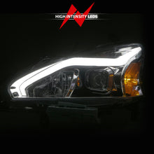 Load image into Gallery viewer, ANZO 13-15 Nissan Altima (w/o Factory HID Bulbs) Projector Headlights - w/ Light Bar Chrome Housing Headlights ANZO