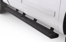 Load image into Gallery viewer, Lund 07-17 Chevy Silverado 1500 Crew Cab 6in. Oval Straight Black Nerf Bars - Black Nerf Bars LUND