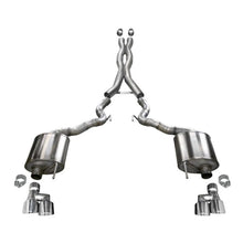 Load image into Gallery viewer, Corsa 2018-2023 Ford Mustang GT Convertible Sport Cat-Back Exhaust w/ 4in Tips Catback CORSA Performance