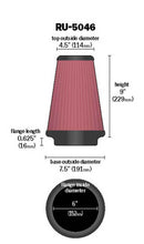 Load image into Gallery viewer, K&N Universal Clamp-On Air Filter 6in FLG / 7-1/2in B / 4-1/2in T / 9in H Air Filters - Universal Fit K&N Engineering