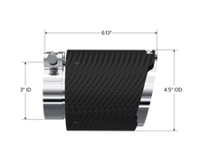Load image into Gallery viewer, MBRP Universal Carbon Fiber Dual Wall Tip 4.5in OD/3in Inlet/6.13in L Tips MBRP