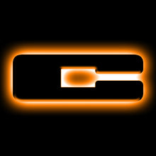 Load image into Gallery viewer, ORACLE Lighting Universal Illuminated LED Letter Badges - Matte Blk Surface Finish - C SEE WARRANTY Light Accessories and Wiring ORACLE Lighting