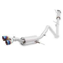 Load image into Gallery viewer, Mishimoto 14-16 Ford Fiesta ST 1.6L 2.5in Stainless Steel Resonated Cat-Back Exhaust w/ Burnt Ti Catback Mishimoto
