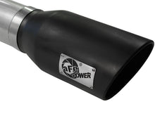 Load image into Gallery viewer, aFe Atlas 5in DPF-Back Aluminized Steel Exh Sys Ford Diesel Trucks 11-14 v8-6.7L td wrinkled blk tip DPF Back aFe